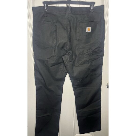 Carhartt NEW NWT Rugged Stretch Canvas Trousers Pants 38 X 34 In Black Utility - Picture 7 of 10